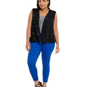 Torrid Cropped Trouser All Nighter Ponte Pant in Surf the Web